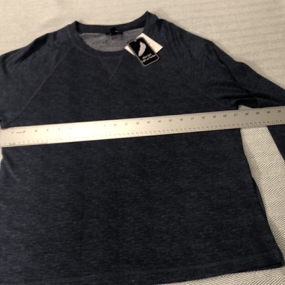 ANDE  New York sweater size L  indigo blue, New With Tags, Pit to Pit 21” - Picture 6 of 12
